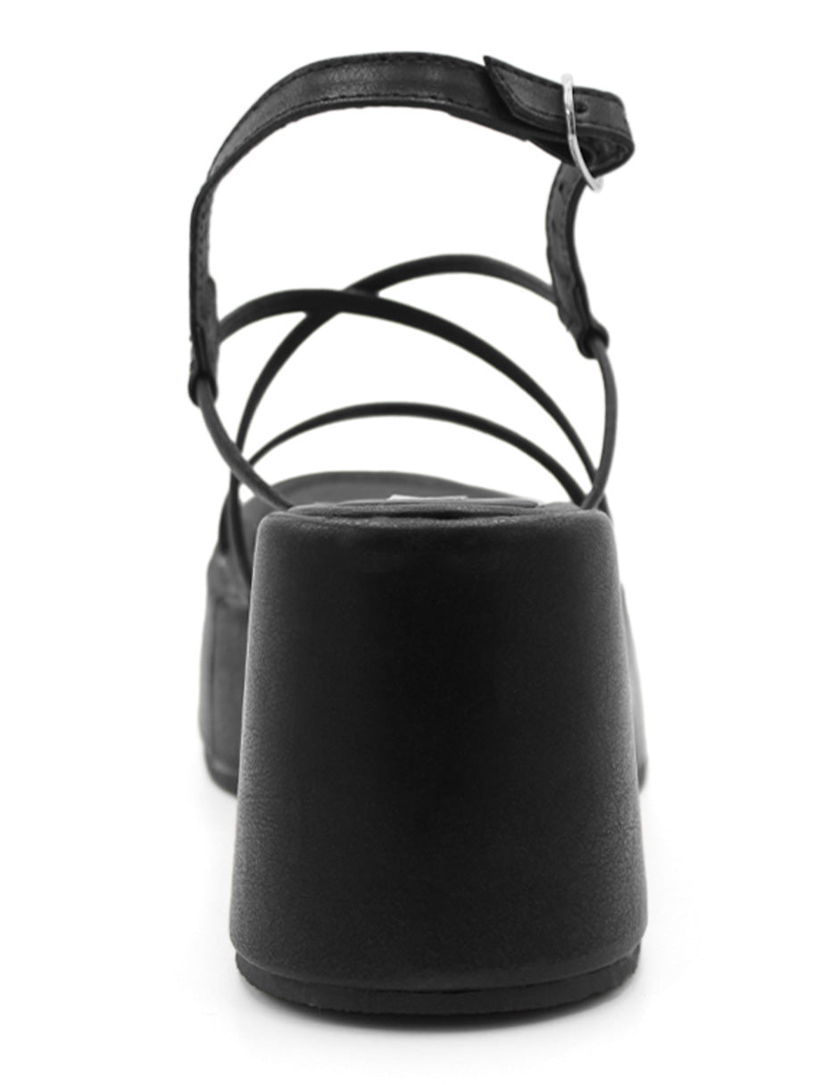 Sandalias con plataforma Color Negro Para Mujer De RBCOLLECTION