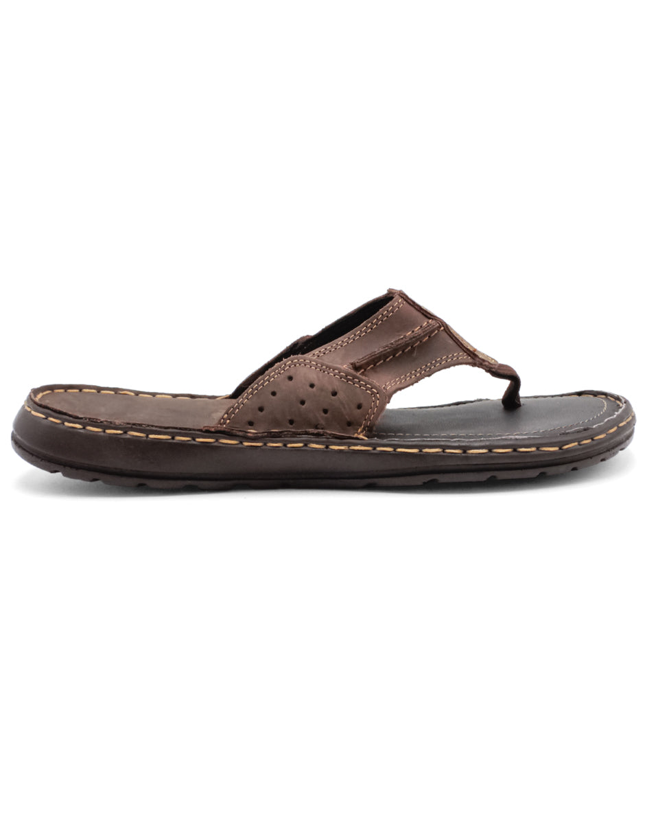 Sandalias clásicas Exterior Piel Color Café Para Hombre De RBCOLLECTION