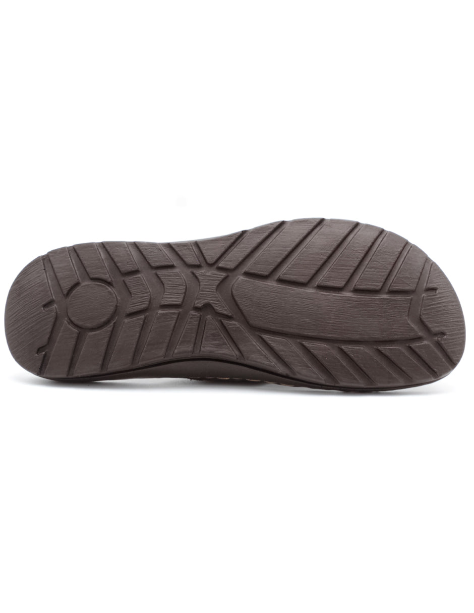 Sandalias clásicas Exterior Piel Color Café Para Hombre De RBCOLLECTION