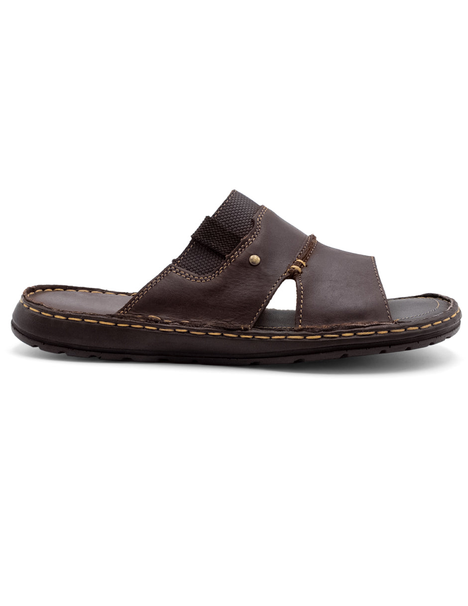 Sandalias casuales Exterior Piel Color Café Para Hombre De RBCOLLECTION