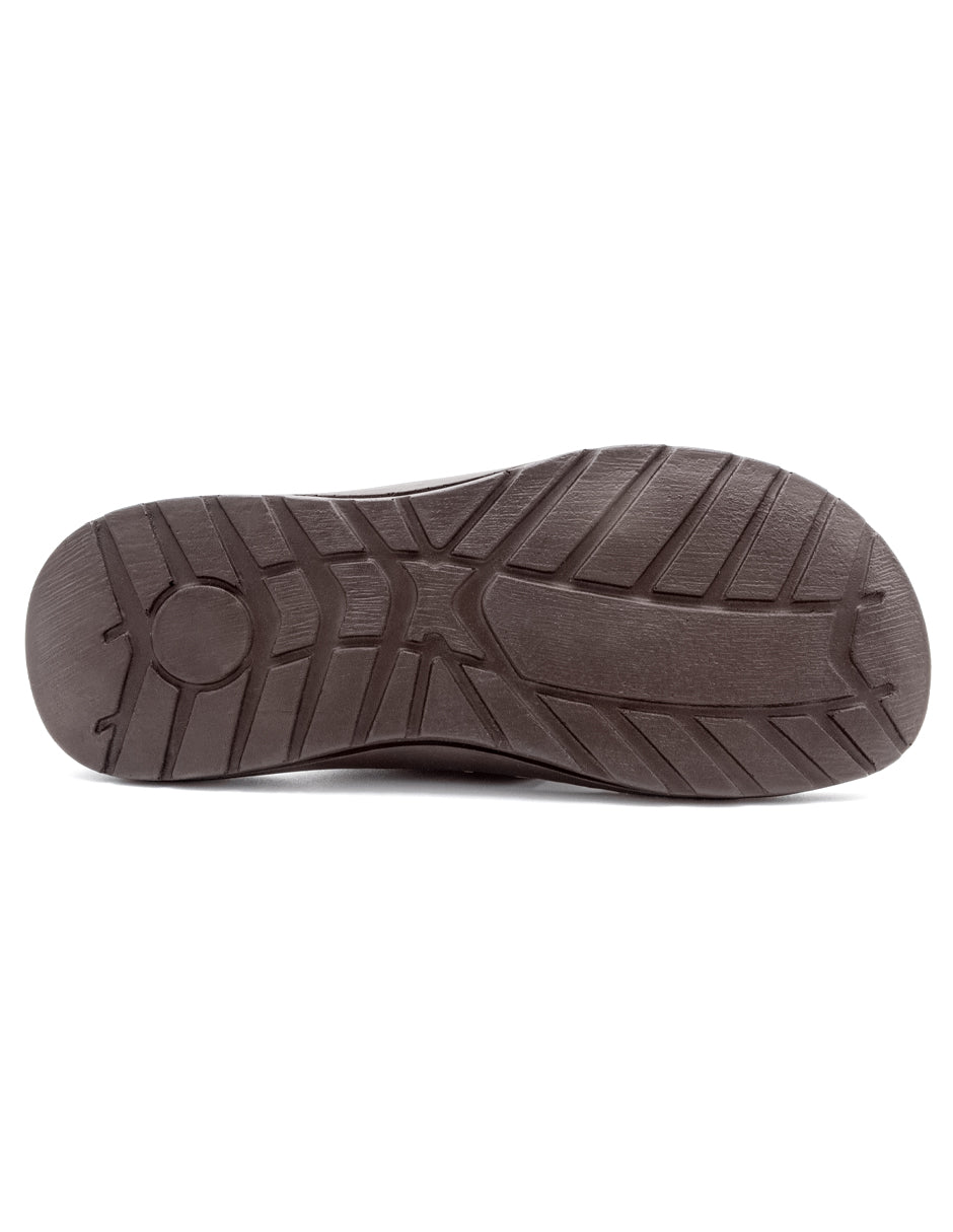 Sandalias casuales Exterior Piel Color Café Para Hombre De RBCOLLECTION