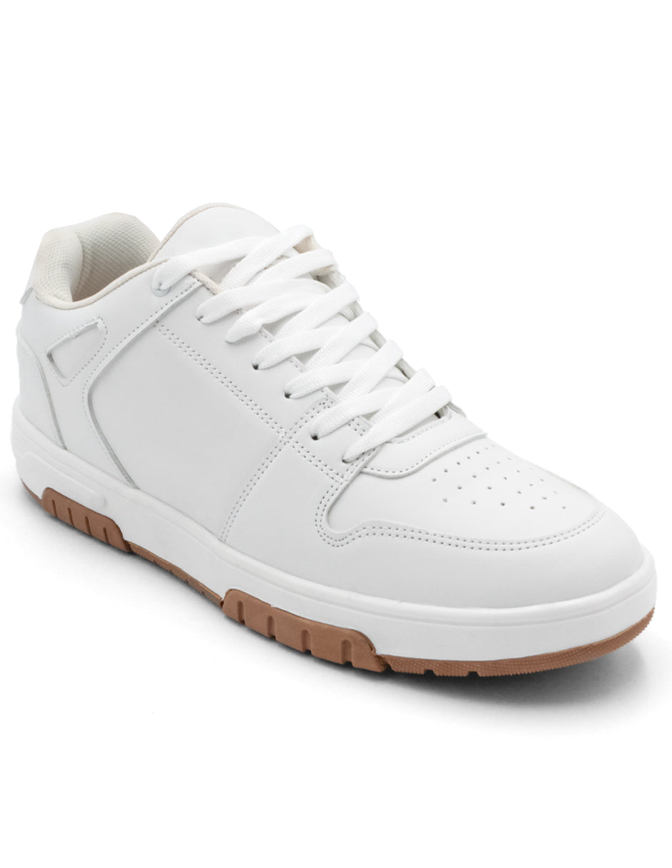 Tenis con cordones Exterior Piel sintética Color Blanco Para Hombre De RBCOLLECTION