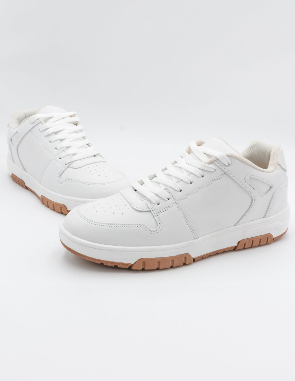Tenis con cordones Exterior Piel sintética Color Blanco Para Hombre De RBCOLLECTION