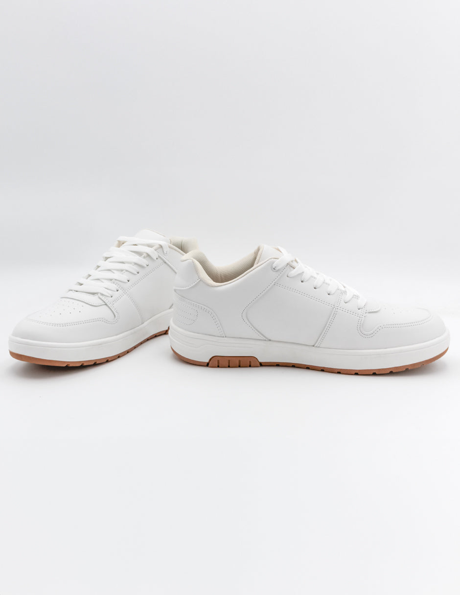 Tenis con cordones Exterior Piel sintética Color Blanco Para Hombre De RBCOLLECTION