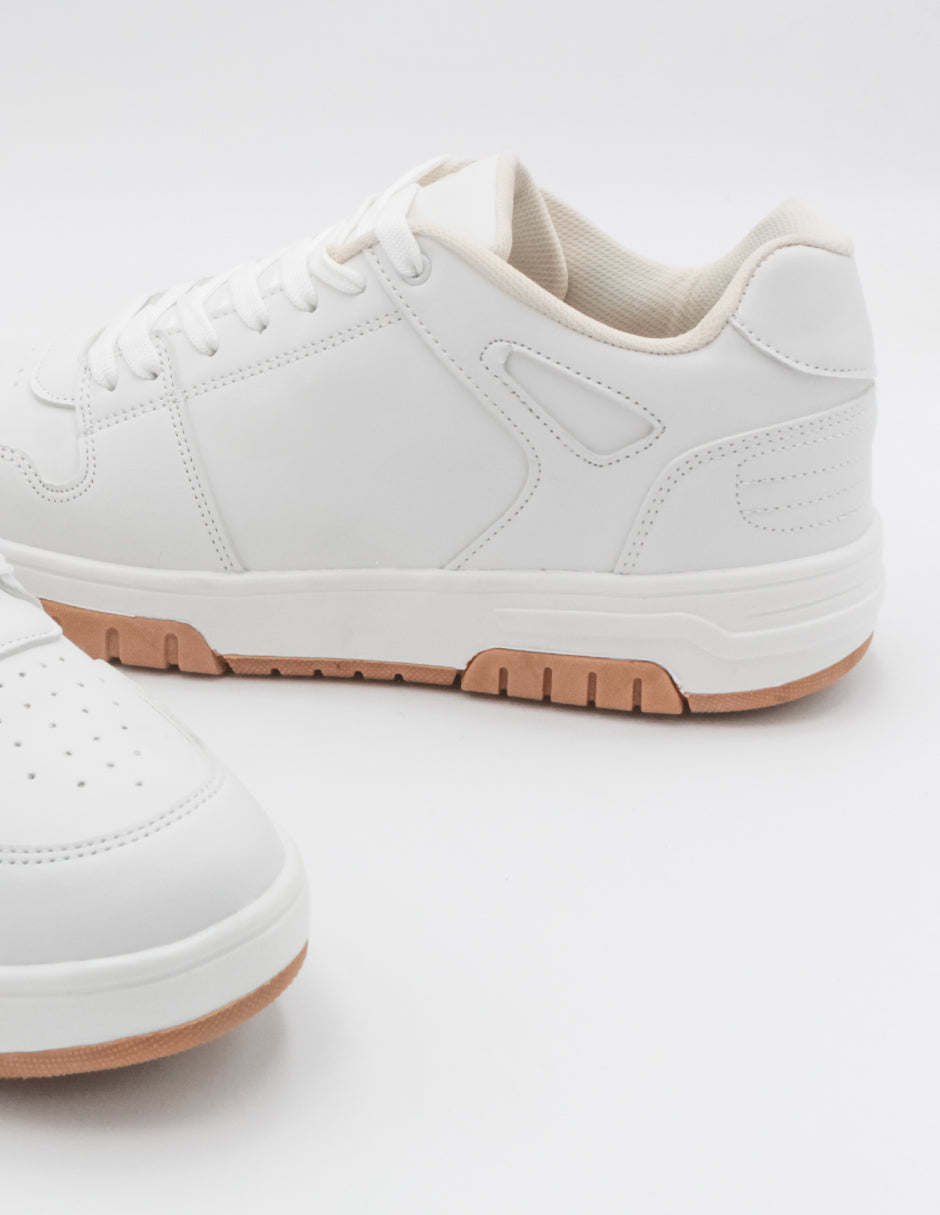Tenis con cordones Exterior Piel sintética Color Blanco Para Hombre De RBCOLLECTION
