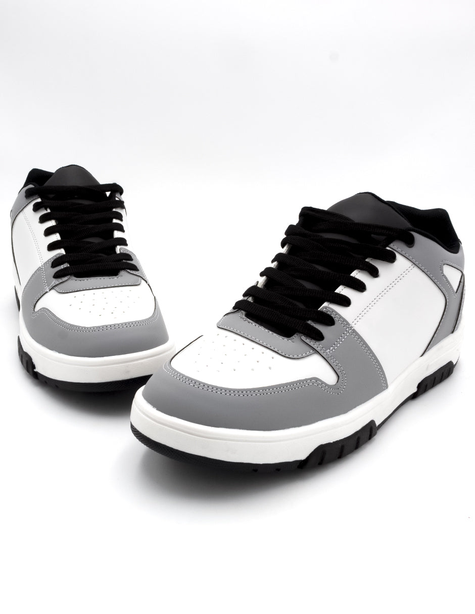 Tenis con cordones Bear en Piel vegana - Blanco