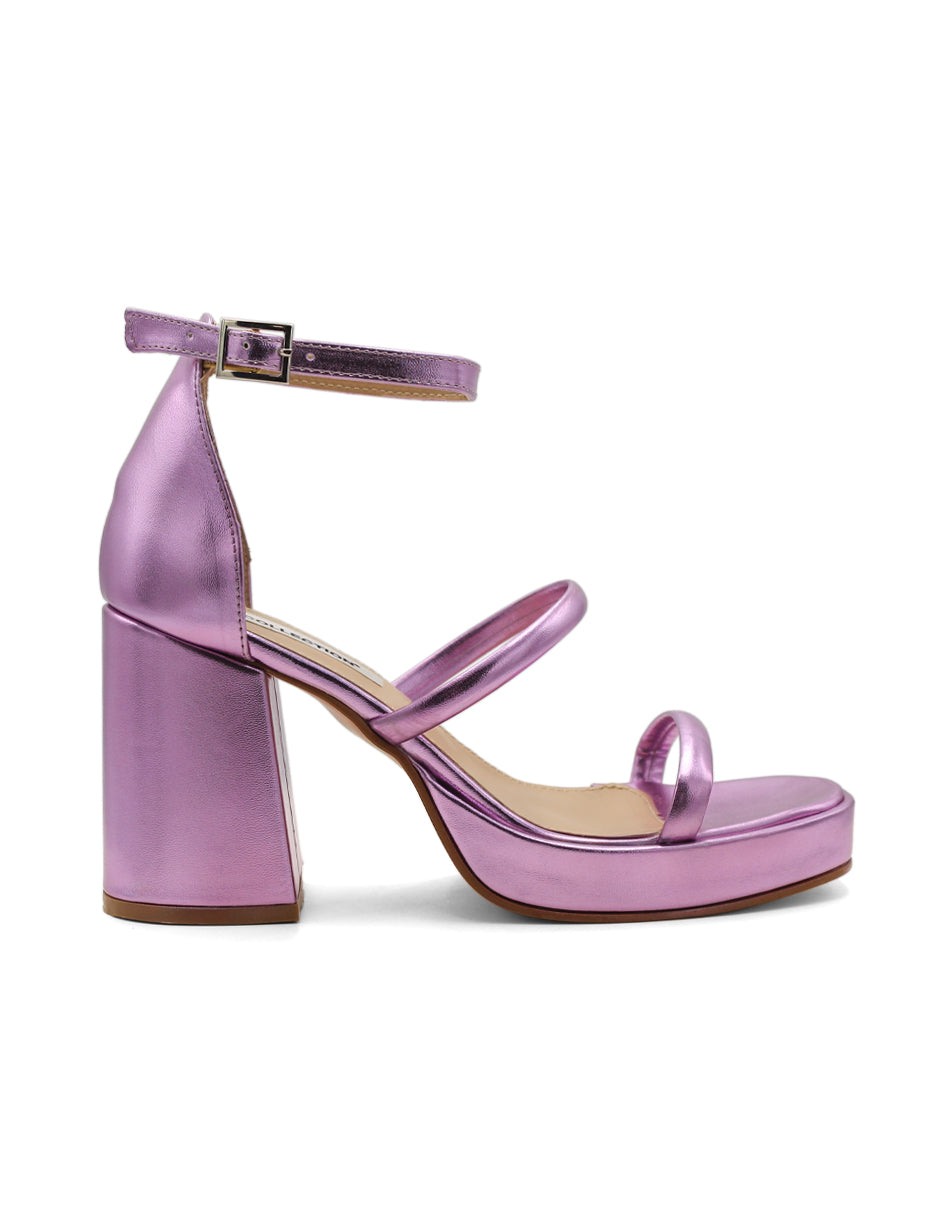Sandalia con tacon  Color Morado Para Mujer De RBCOLLECTION