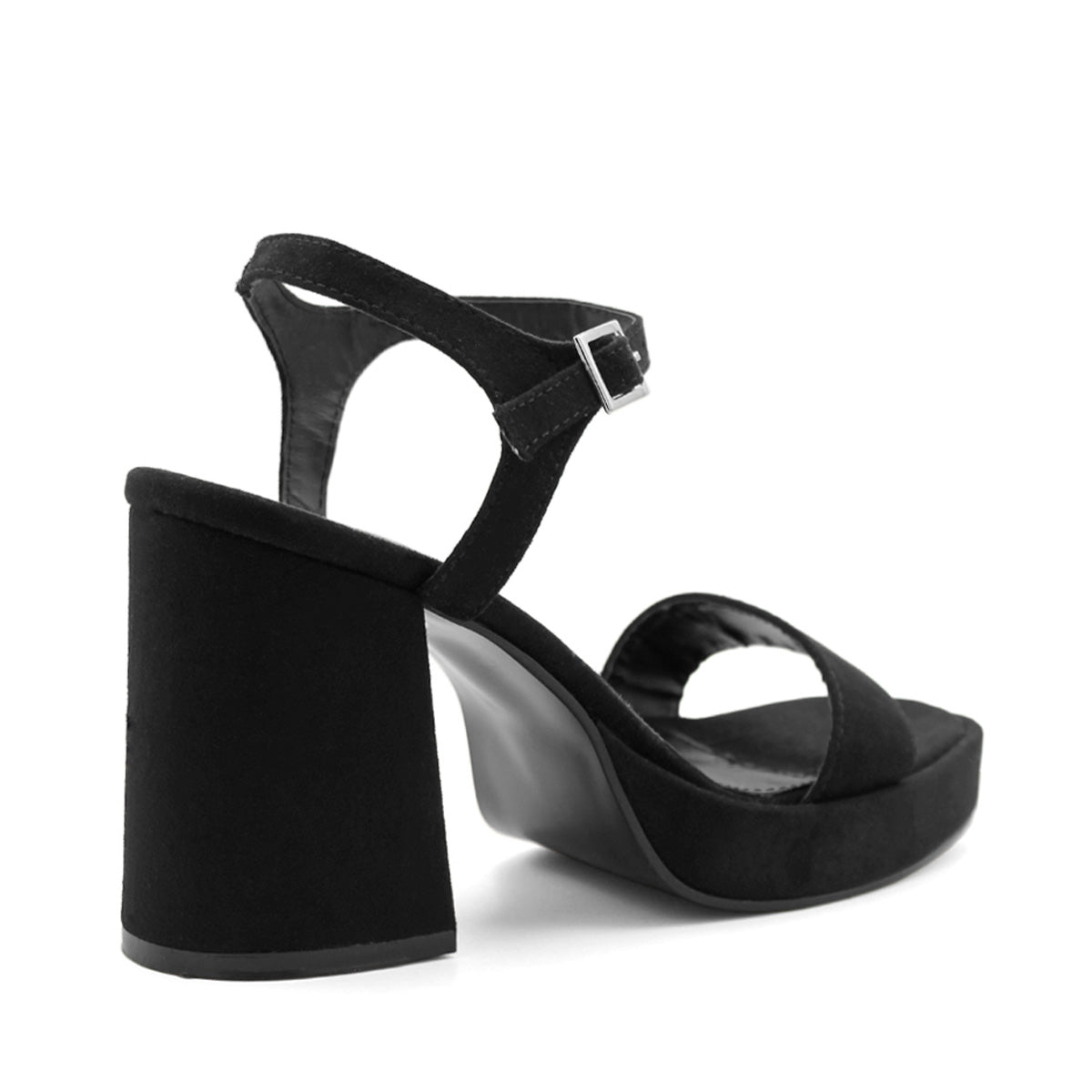 Sandalia con tacon  Color Negro Para Mujer De RBCOLLECTION