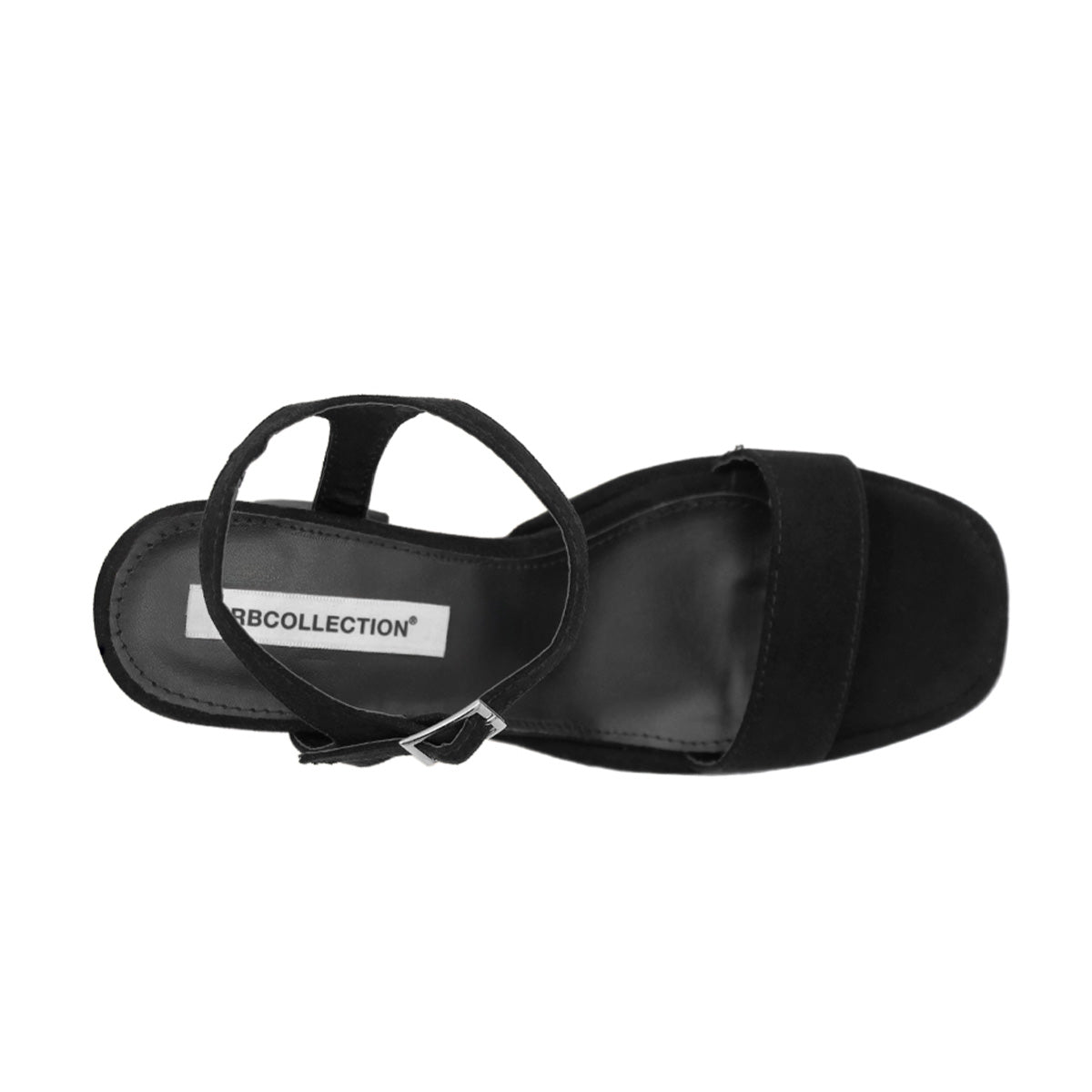 Sandalia con tacon  Color Negro Para Mujer De RBCOLLECTION