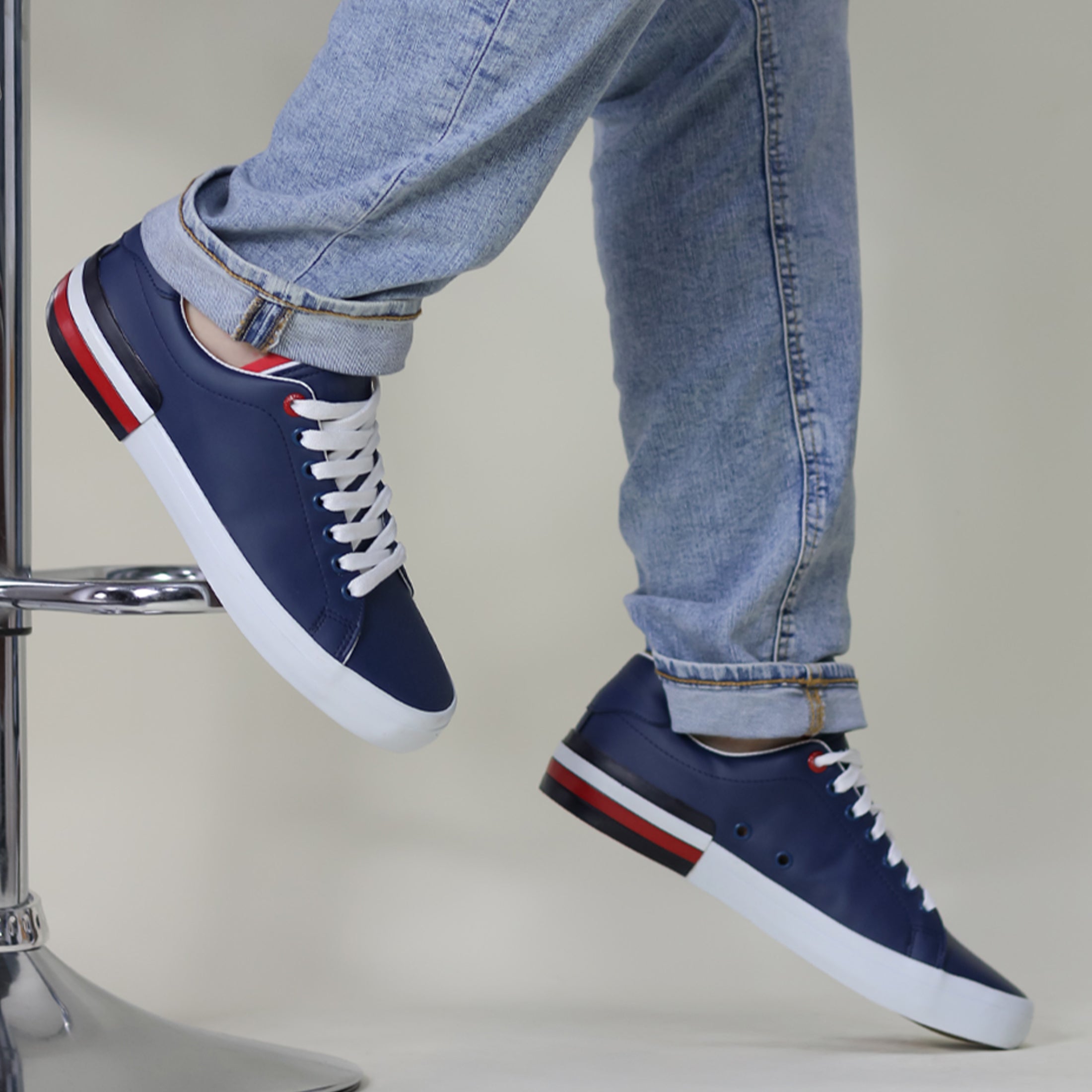 Tenis con cordones Hills en Piel vegana - Azul