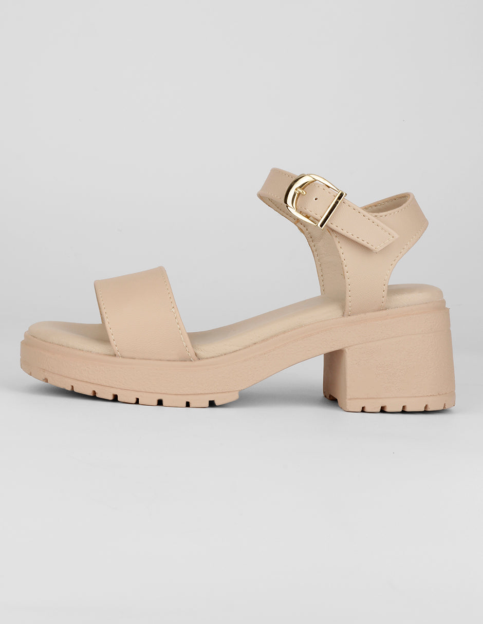 Sandalias Kids en Piel vegana – Beige