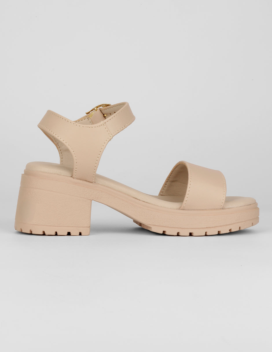 Sandalias Kids en Piel vegana – Beige