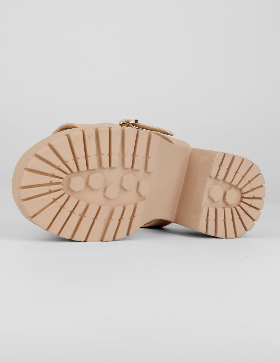 Sandalias Kids en Piel vegana – Beige