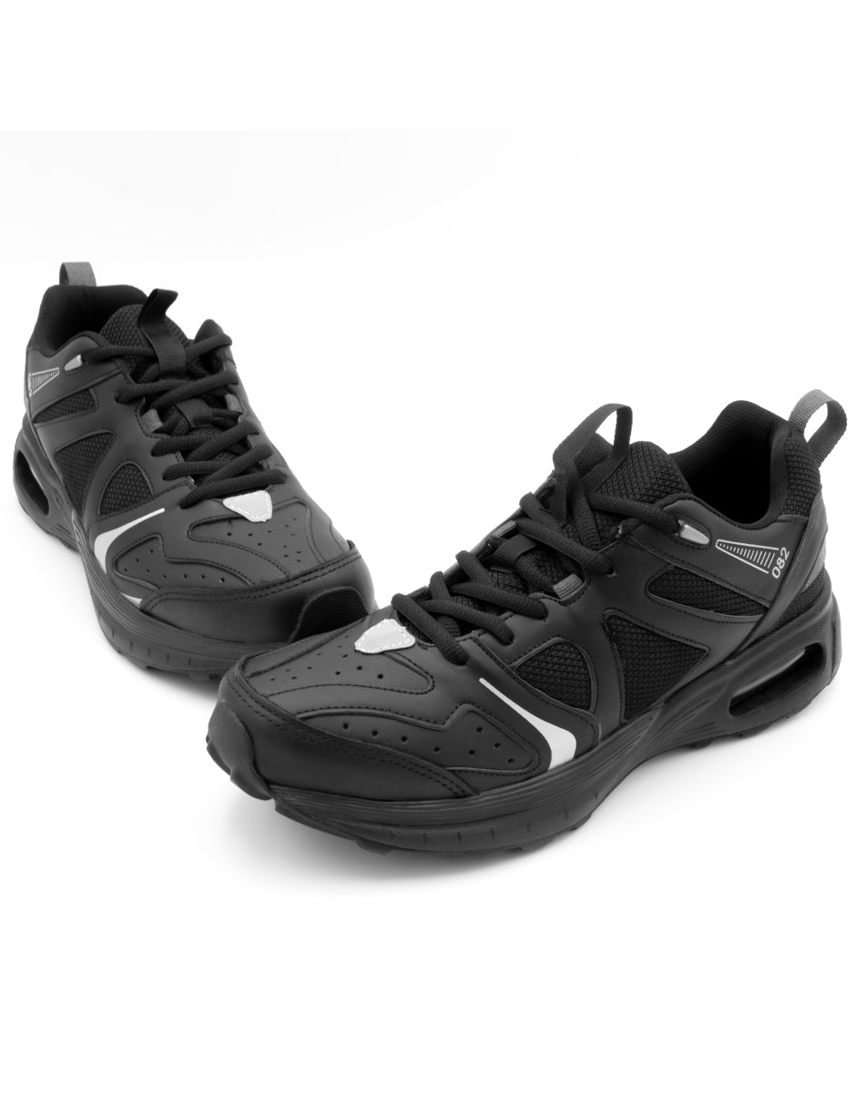 Tenis tipo deportivo Exterior Piel sintética Color Negro Para Hombre De RBMOVE