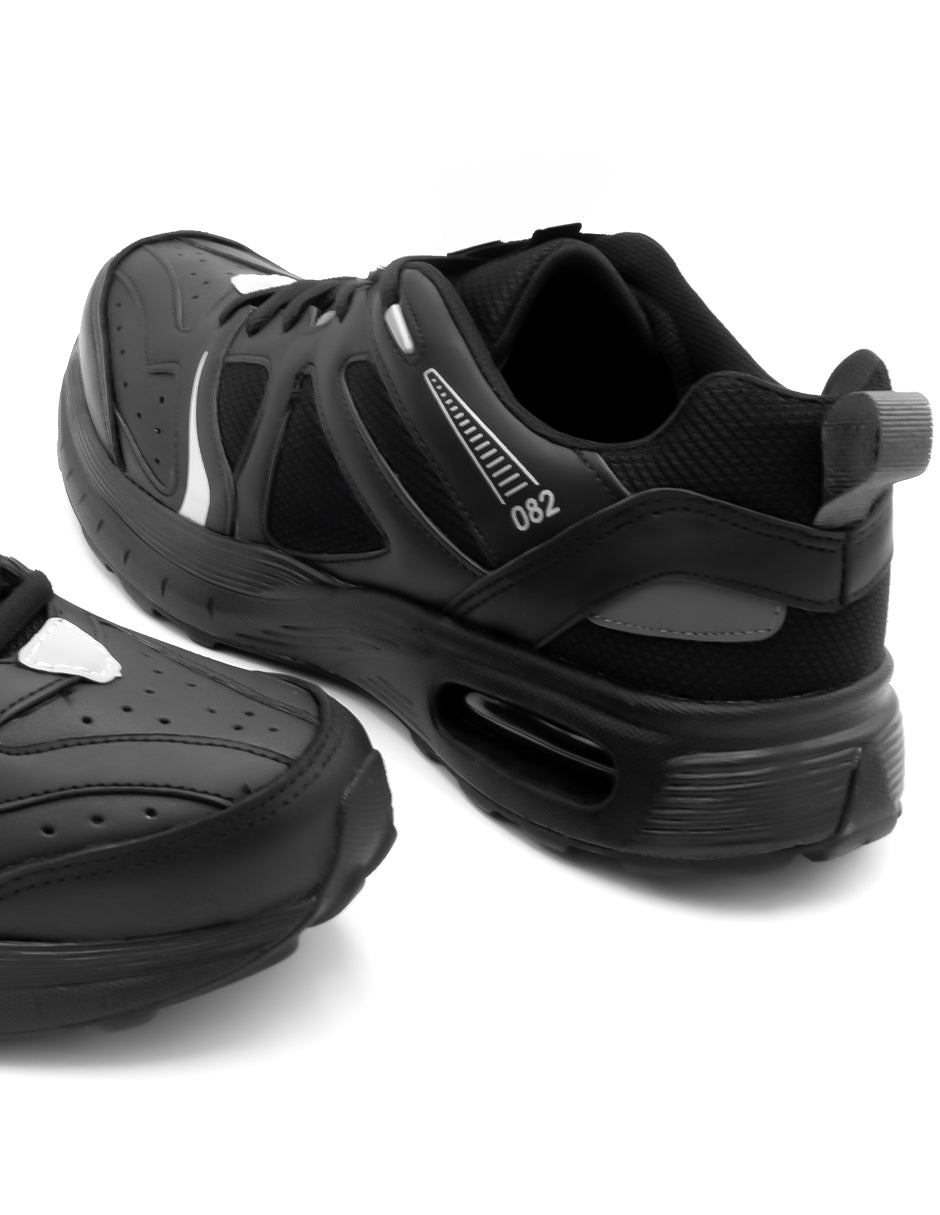 Tenis tipo deportivo Exterior Piel sintética Color Negro Para Hombre De RBMOVE