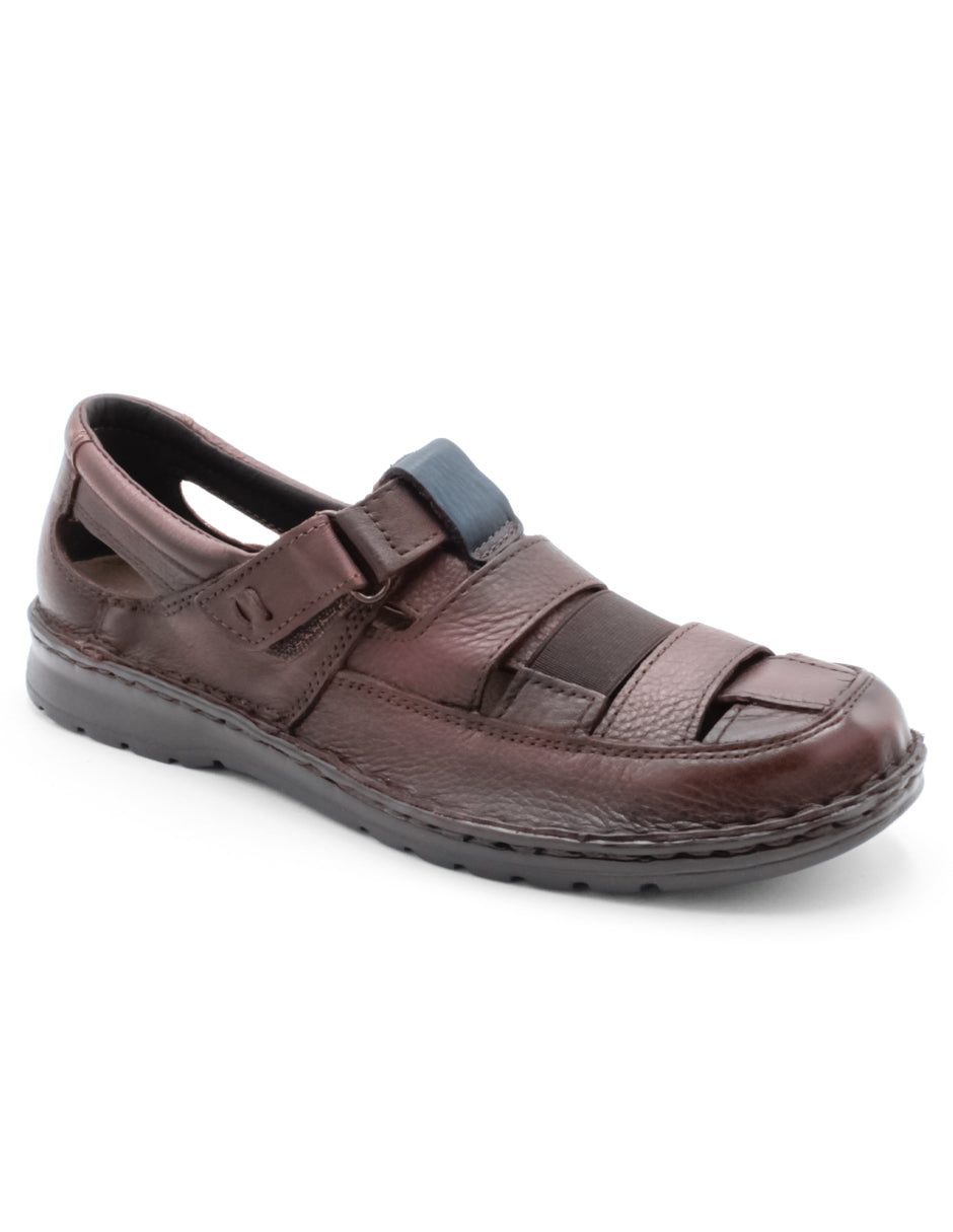 Sandalias casuales Exterior PIEL Color Café Para Hombre De RBCOLLECTION