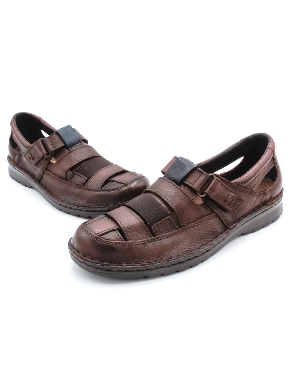 Sandalias casuales Exterior PIEL Color Café Para Hombre De RBCOLLECTION