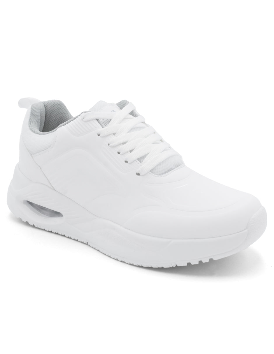 Tenis tipo deportivo Exterior Piel sintética Color Blanco Para Hombre De RBCOLLECTION