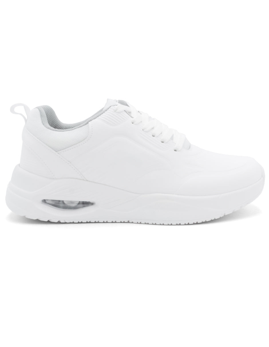 Tenis tipo deportivo Exterior Piel sintética Color Blanco Para Hombre De RBCOLLECTION