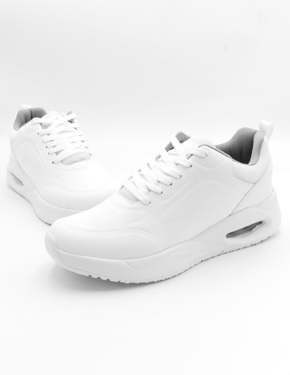 Tenis tipo deportivo Exterior Piel sintética Color Blanco Para Hombre De RBCOLLECTION