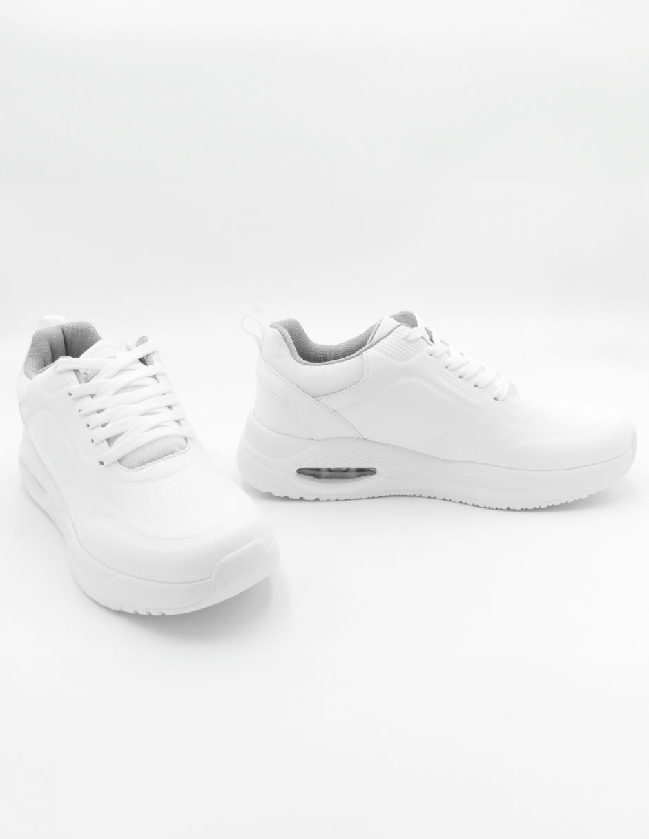 Tenis tipo deportivo Exterior Piel sintética Color Blanco Para Hombre De RBCOLLECTION