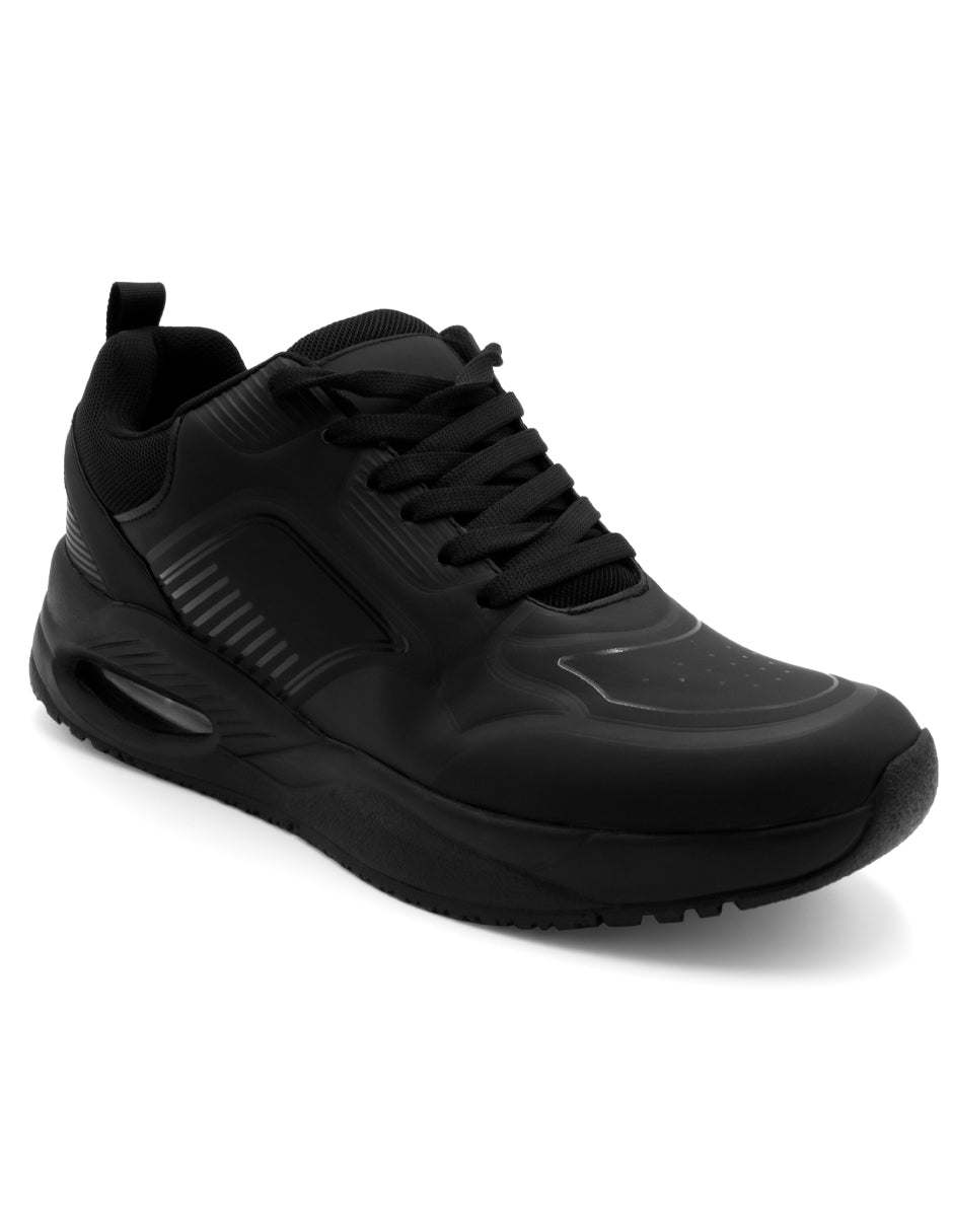 Tenis tipo deportivo Exterior Piel sintética Color Negro Para Hombre De RBCOLLECTION