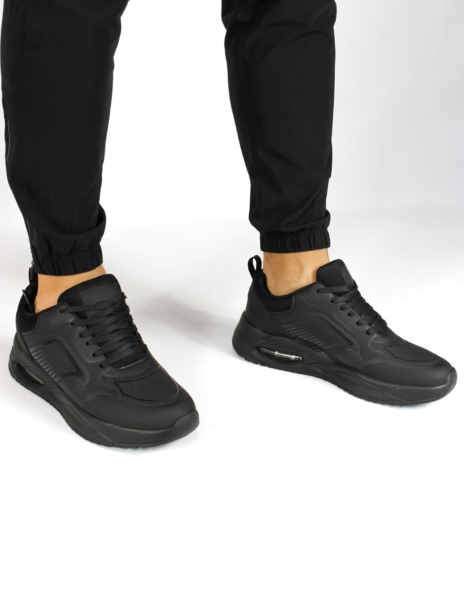 Tenis tipo deportivo Exterior Piel sintética Color Negro Para Hombre De RBCOLLECTION