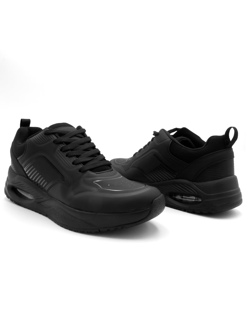 Tenis tipo deportivo Exterior Piel sintética Color Negro Para Hombre De RBCOLLECTION