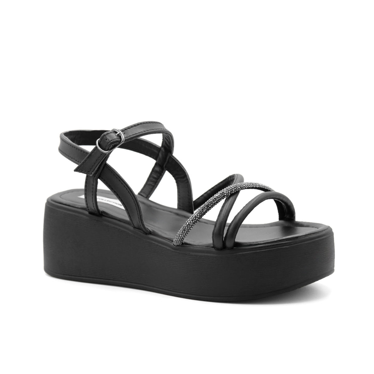 Sandalias con plataforma Color Negro Para Mujer De RBCOLLECTION
