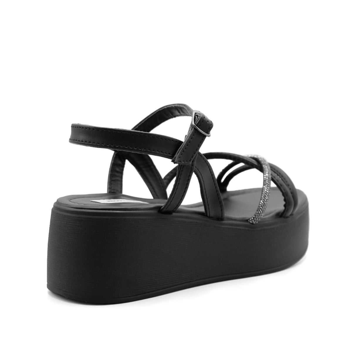 Sandalias con plataforma Color Negro Para Mujer De RBCOLLECTION