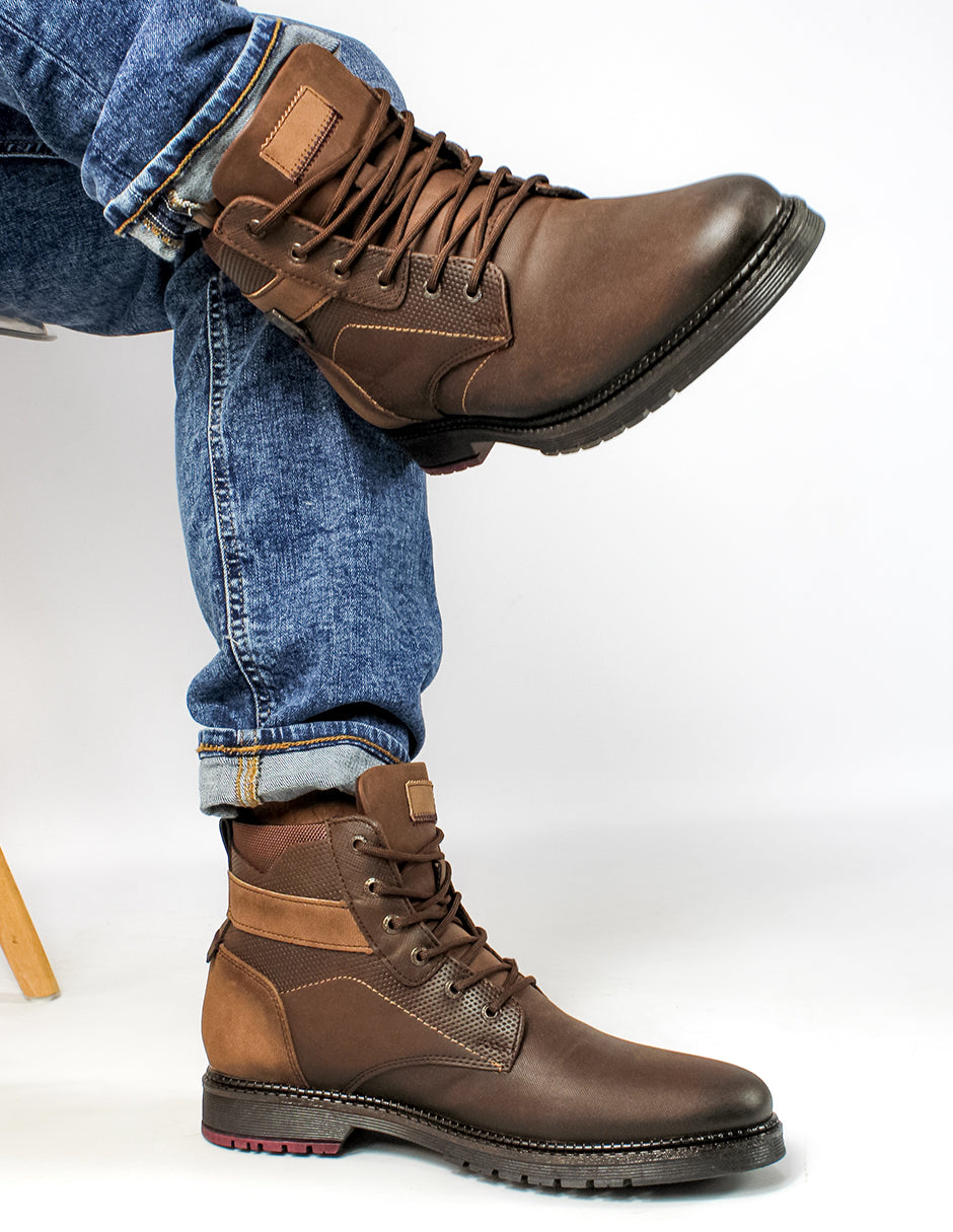 Botas casuales Exterior Piel sintética Color Café Para Hombre De RBCOLLECTION