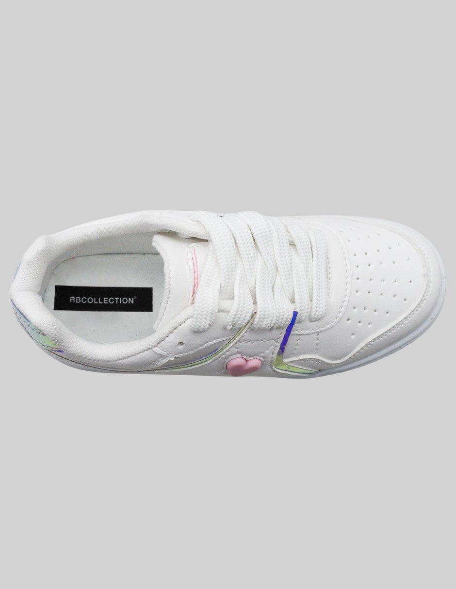 Tenis Kids en Piel vegana – Blanco