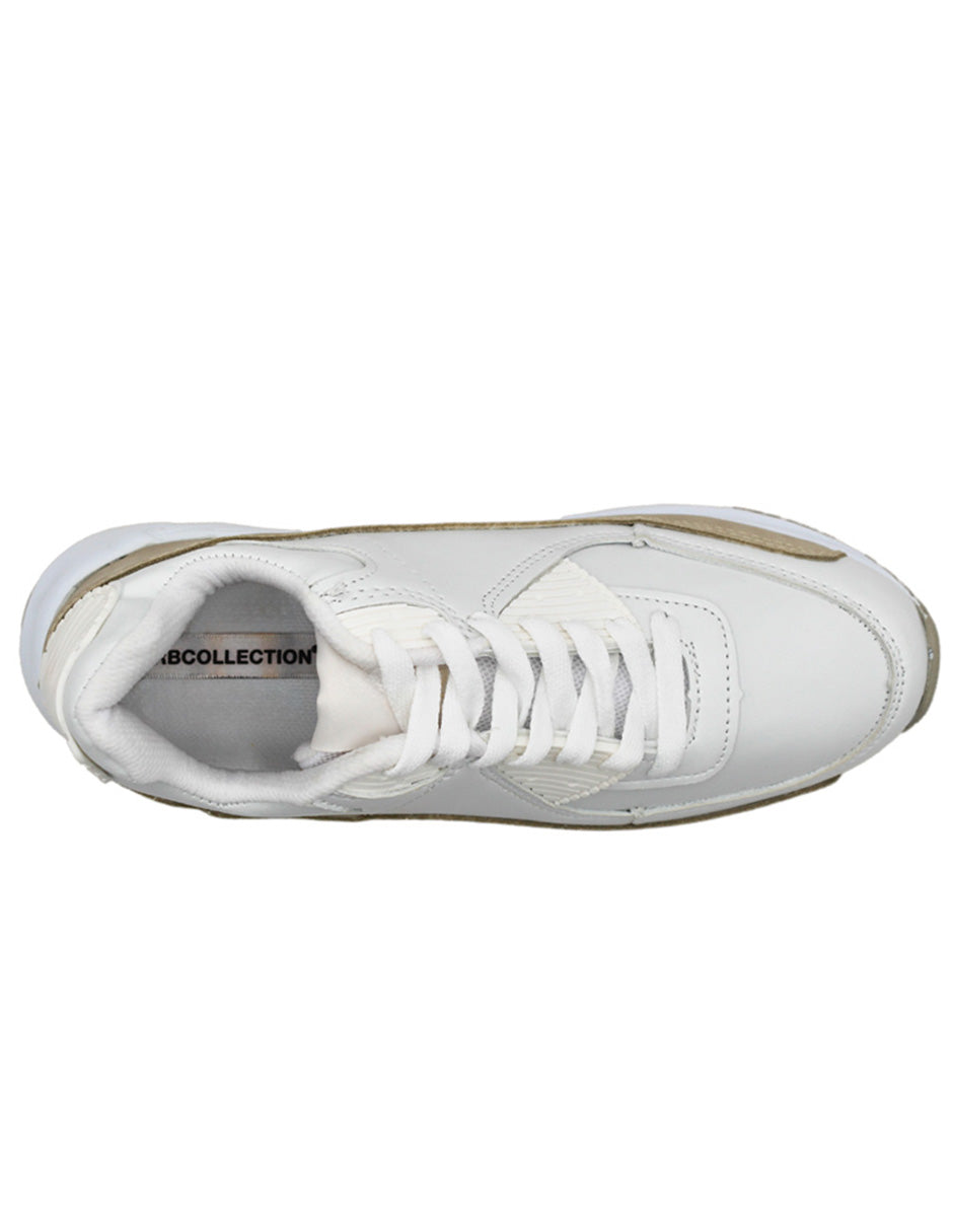 Tenis tipo deportivo Exterior Sintético Color Beige  Para Mujer De RBCOLLECTION