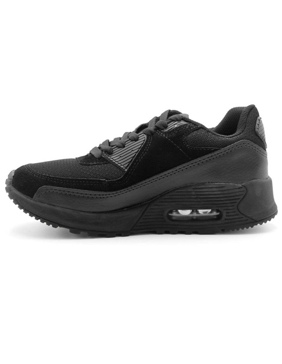 Tenis tipo deportivo Exterior Sintético Color Negro Para Mujer De RBCOLLECTION