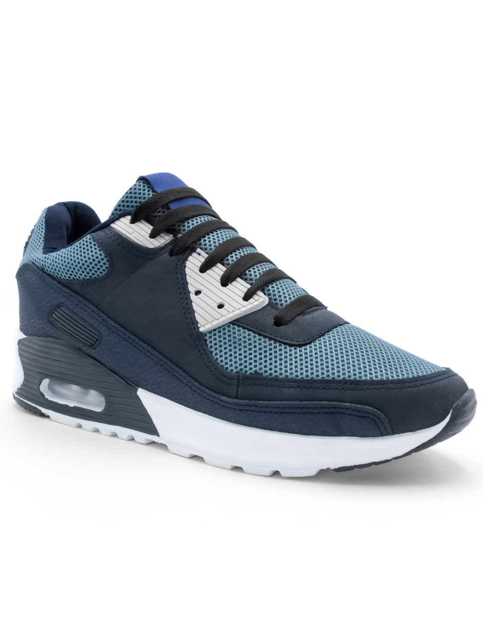 Tenis tipo deportivo Exterior Textil Color Azul Para Hombre De RBCOLLECTION