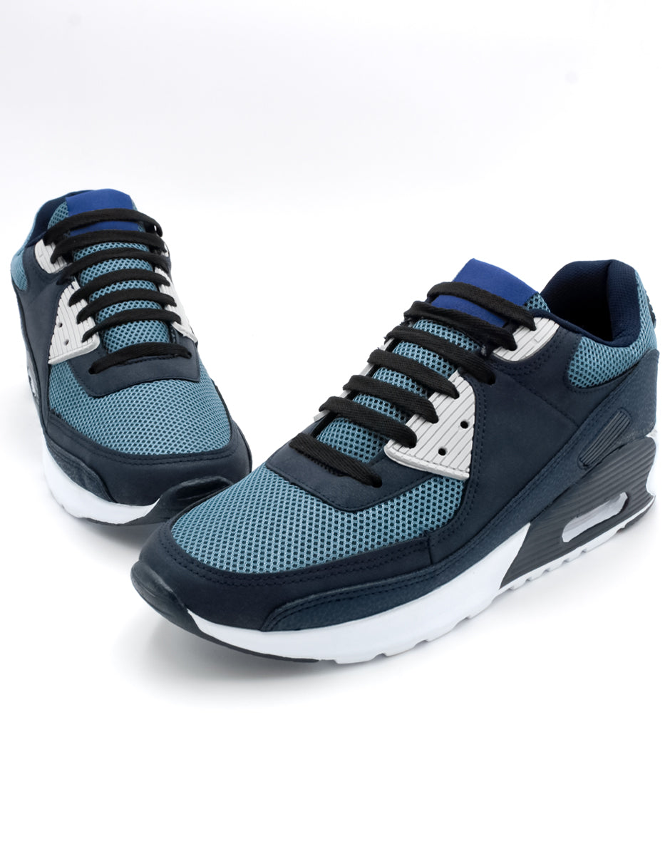 Tenis tipo deportivo  Exterior Textil Color Azul Para Hombre De RBCOLLECTION