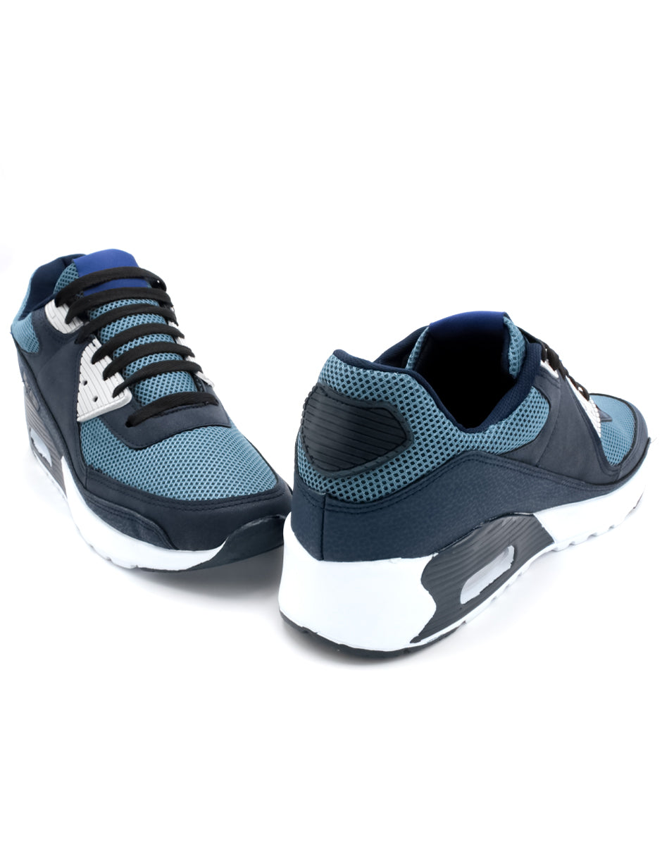 Tenis tipo deportivo  Exterior Textil Color Azul Para Hombre De RBCOLLECTION