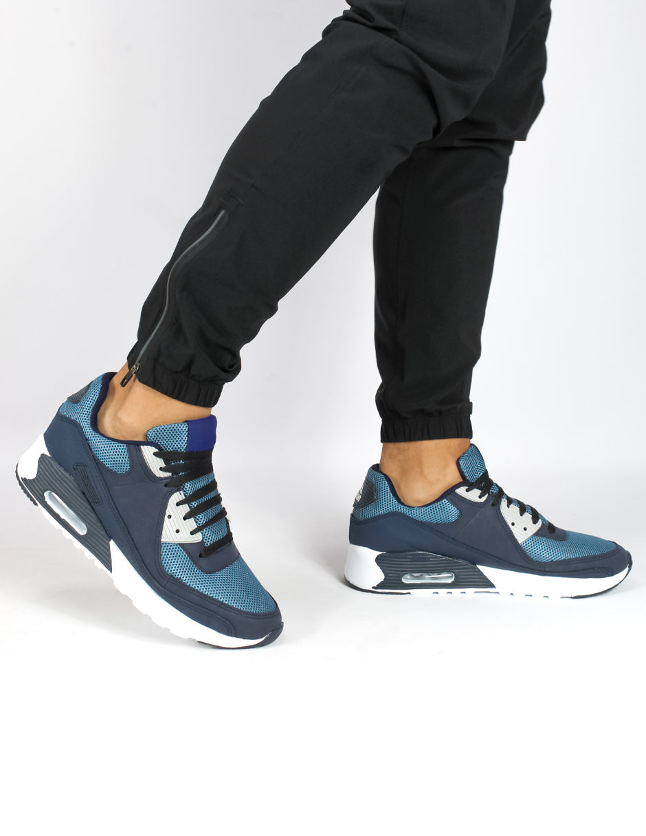 Tenis tipo deportivo Exterior Textil Color Azul Para Hombre De RBCOLLECTION