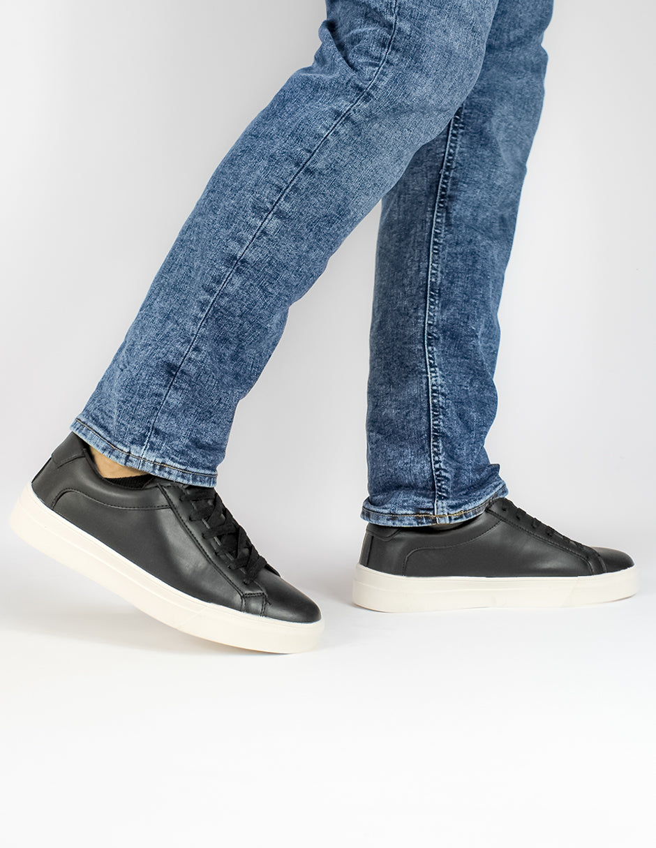 Tenis con cordones Exterior Piel sintética Color Negro Para Hombre De RBCOLLECTION