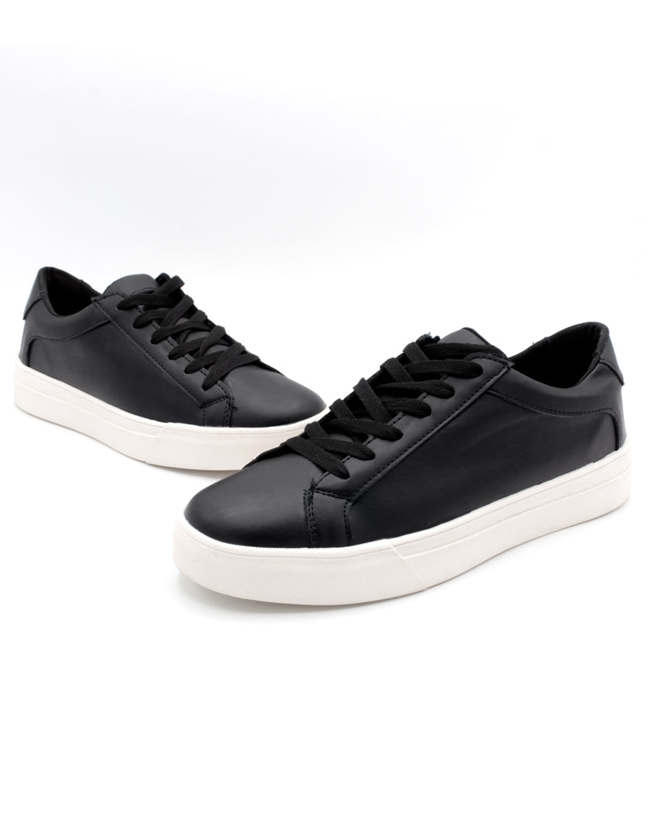 Tenis con cordones Exterior Piel sintética Color Negro Para Hombre De RBCOLLECTION