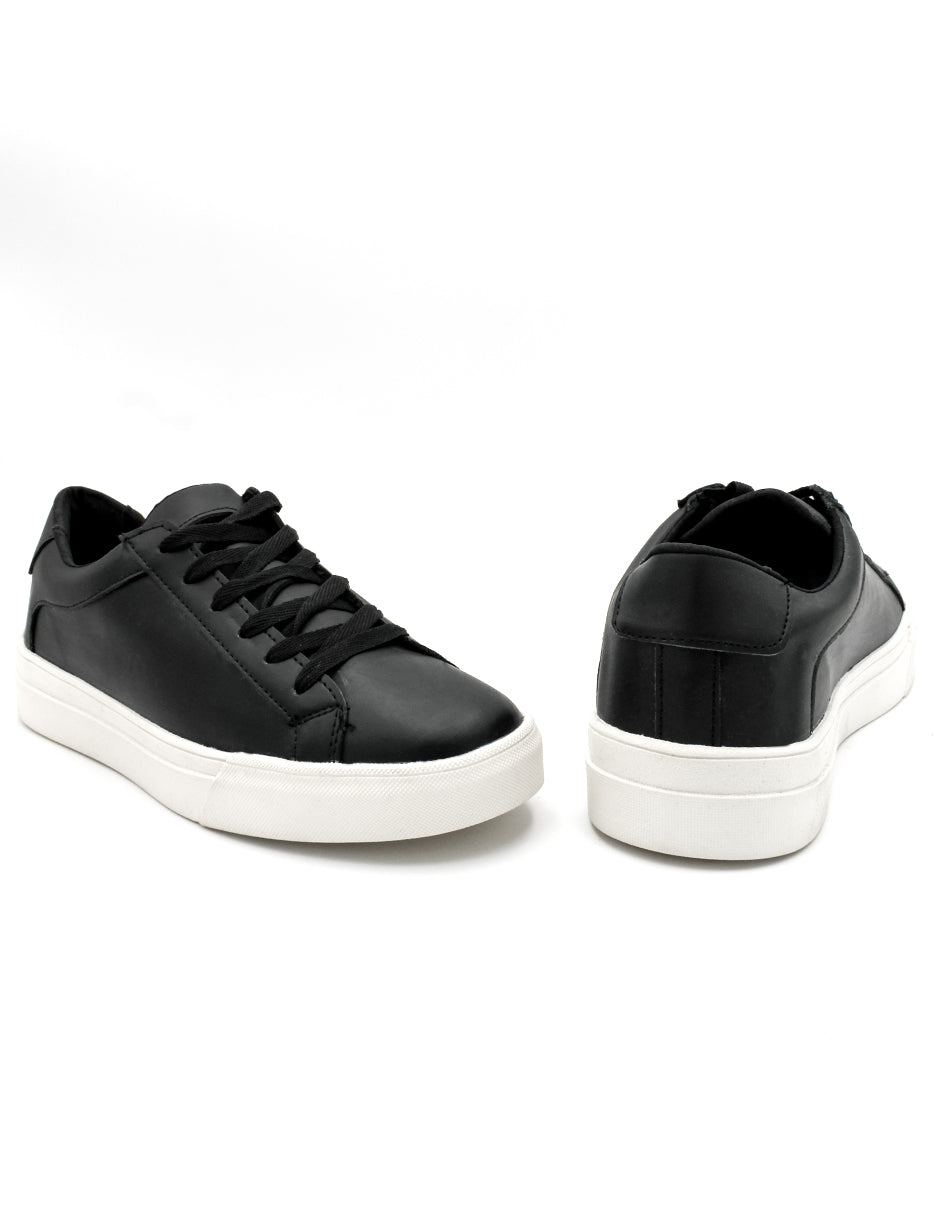 Tenis con cordones Exterior Piel sintética Color Negro Para Hombre De RBCOLLECTION