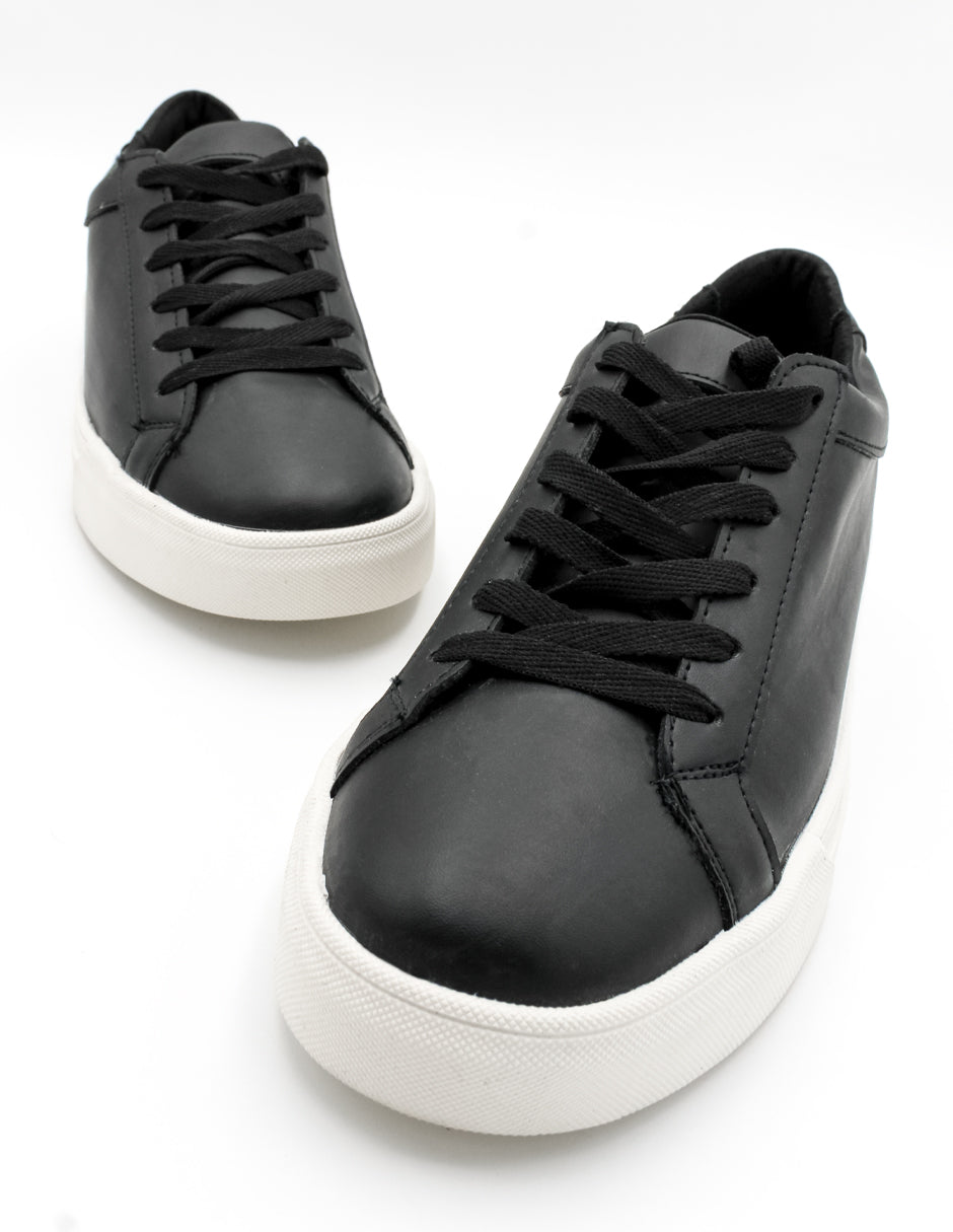 Tenis con cordones Exterior Piel sintética Color Negro Para Hombre De RBCOLLECTION