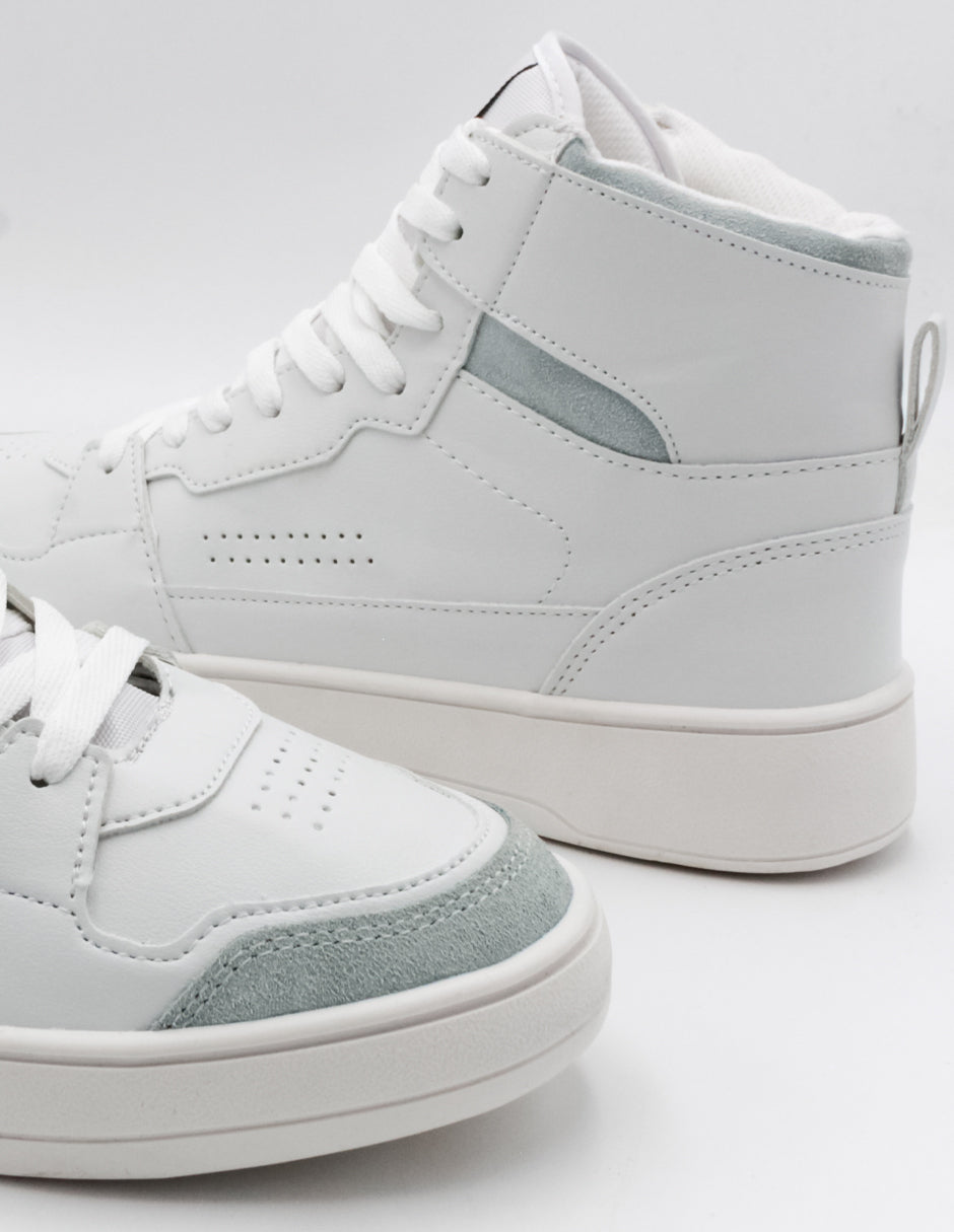 Tenis botín Exterior Piel sintética Color Blanco Para Hombre De RBCOLLECTION