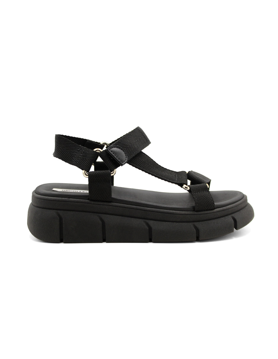 Sandalias de piso  Color Negro Para Mujer De RBCOLLECTION