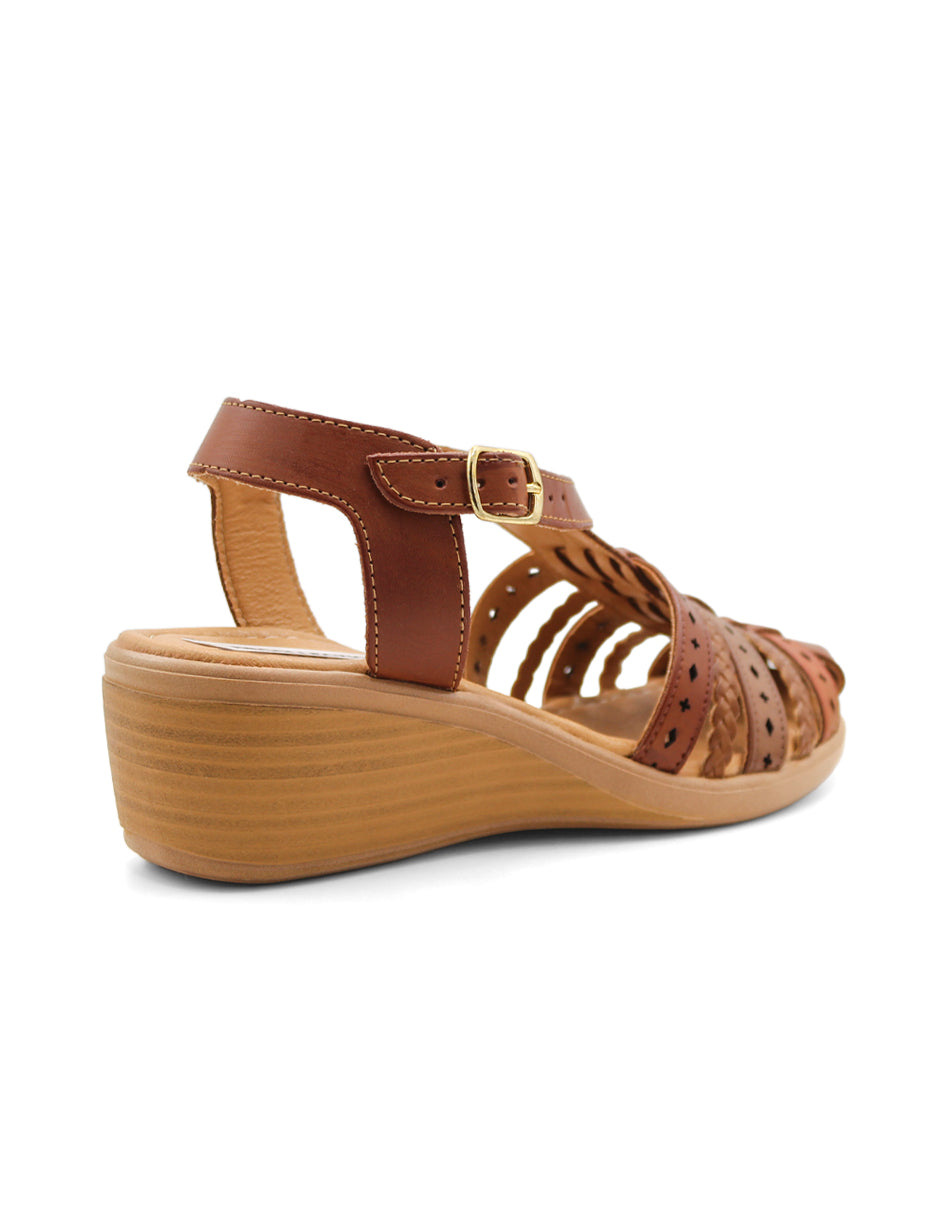 Sandalias con plataforma Color Café Para Mujer De RBCOLLECTION