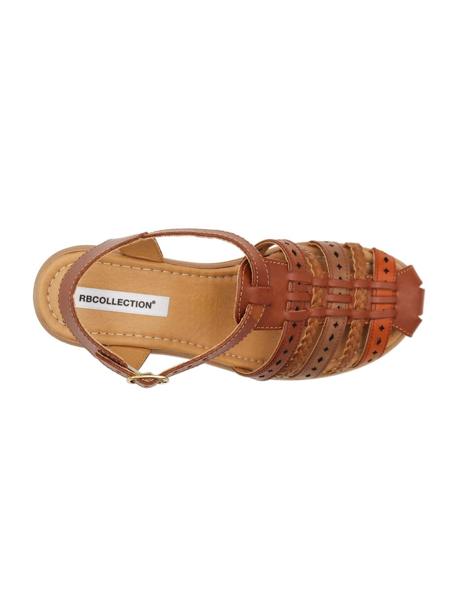 Sandalias con plataforma Color Café Para Mujer De RBCOLLECTION