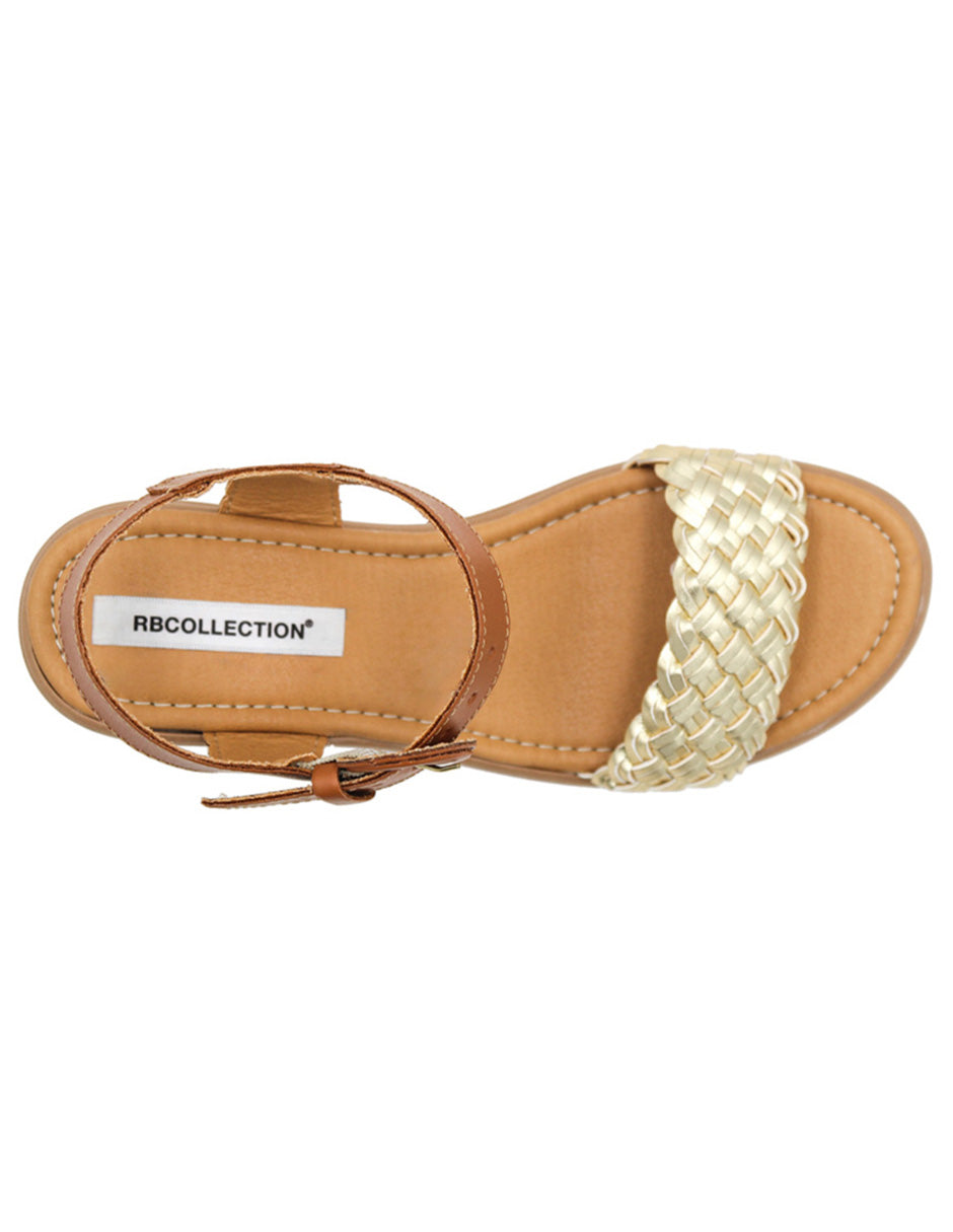 Sandalias con plataforma Exterior Piel vegana Color Café Para Mujer De RBCOLLECTION
