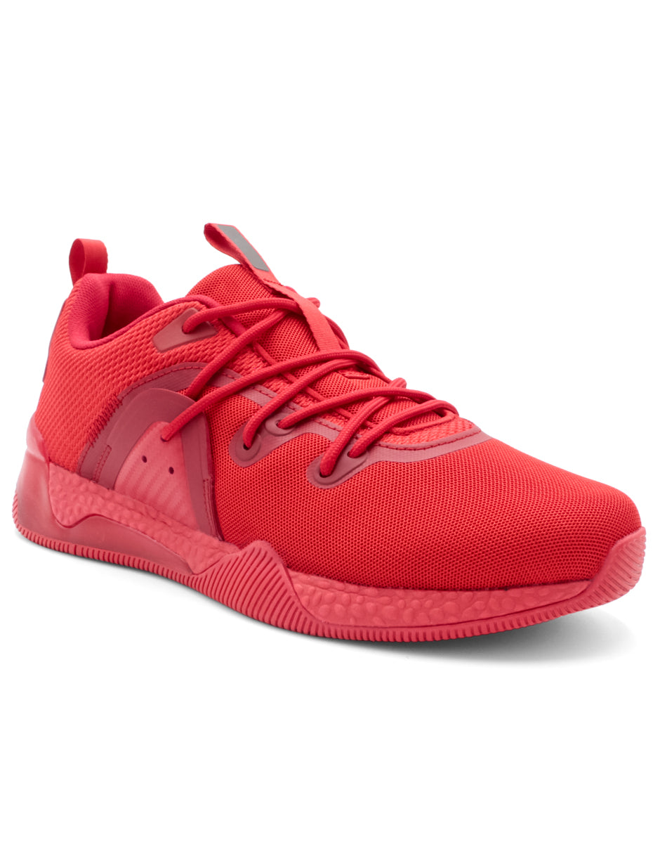 Tenis tipo deportivo Exterior Textil Color Rojo Para Hombre De RBMOVE