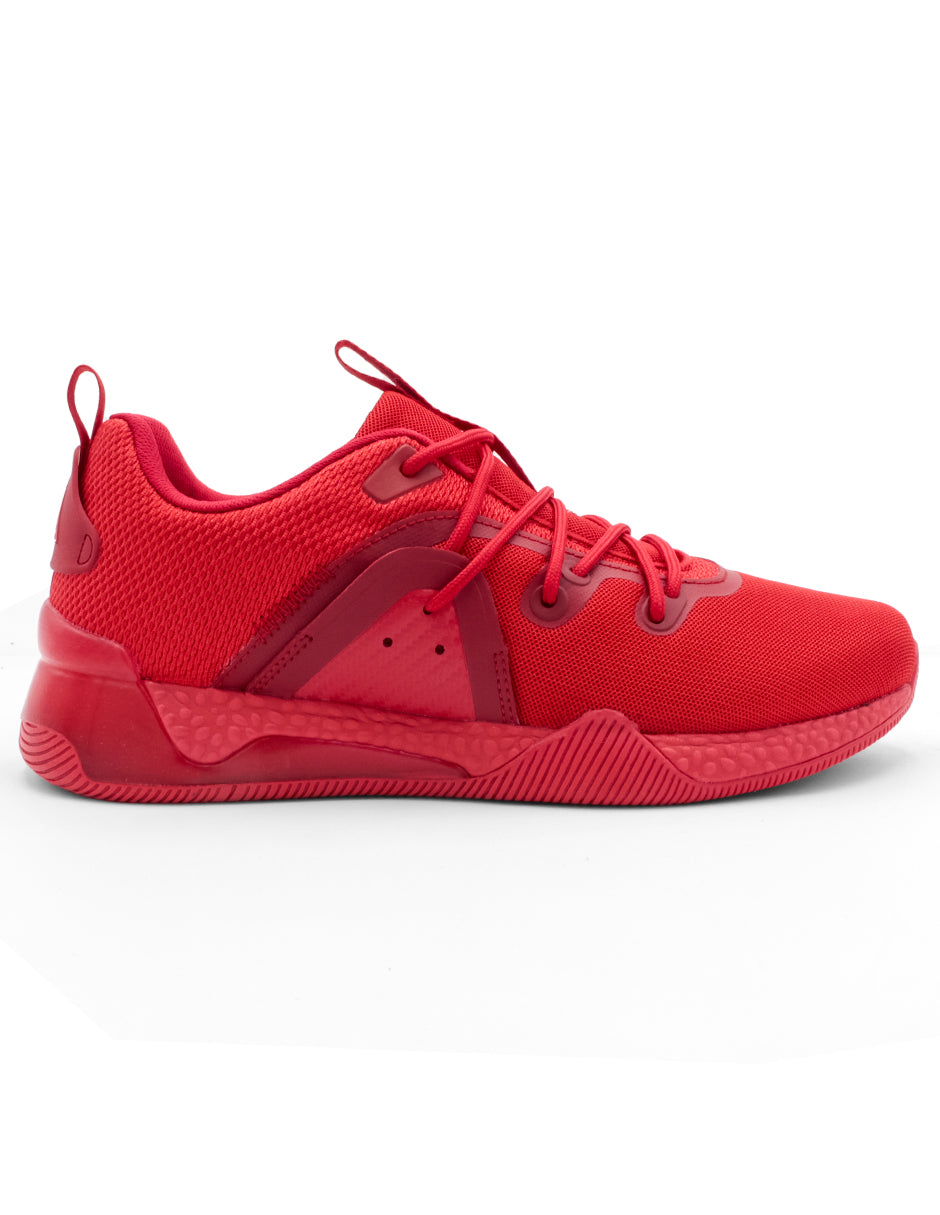 Tenis tipo deportivo Exterior Textil Color Rojo Para Hombre De RBMOVE