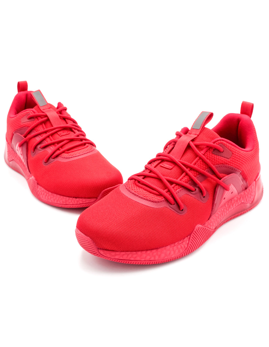 Tenis tipo deportivo Exterior Textil Color Rojo Para Hombre De RBMOVE